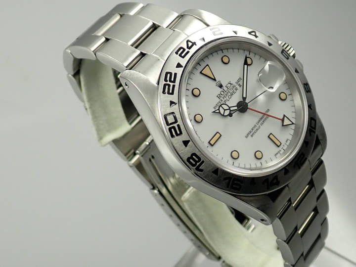 ロレックス エクスプローラーII Ref.16550 ステンレススチール ホワイト文字盤