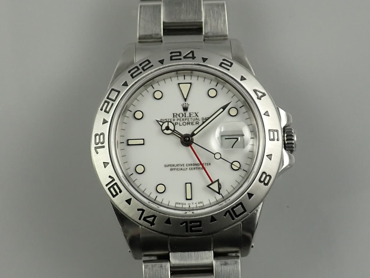 ロレックス エクスプローラーII Ref.16550 ホワイト文字盤 中古 9PT32HRR
