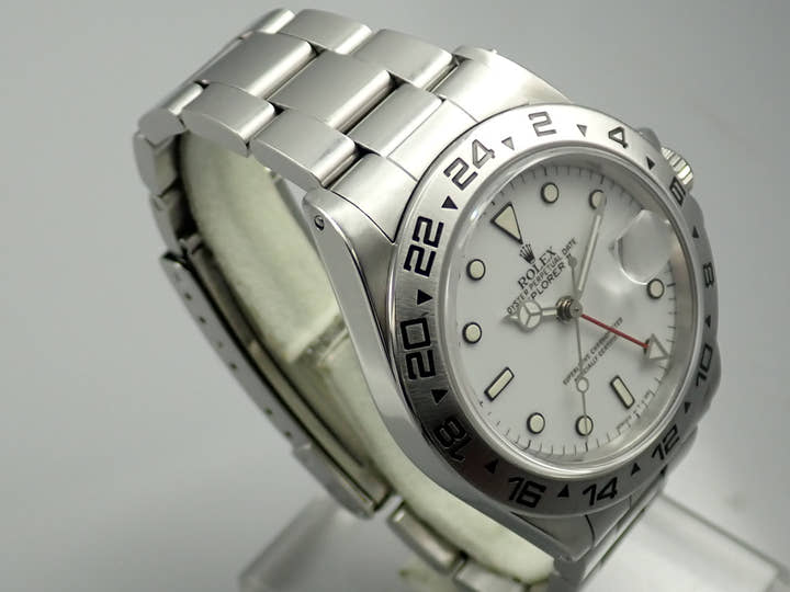 ロレックス エクスプローラーII Ref.16550 ステンレススチール ホワイト文字盤