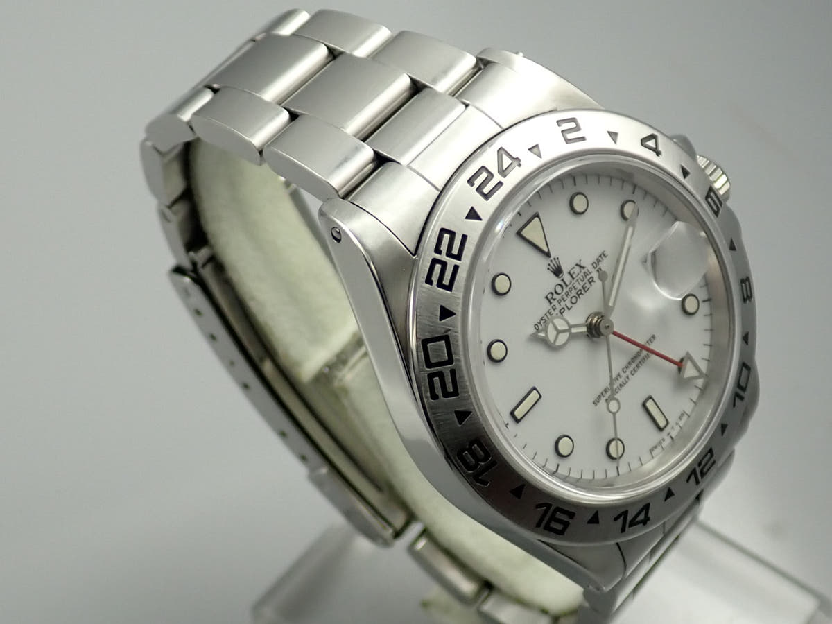 ロレックス エクスプローラーII Ref.16550 ホワイト文字盤 中古 9PT32HRR