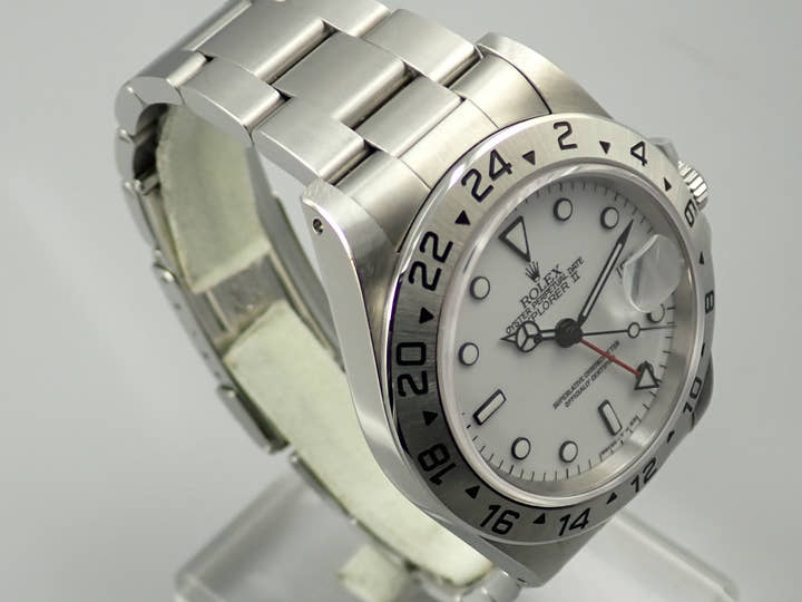 ロレックス エクスプローラーII Ref.16570 ステンレススチール ホワイト文字盤