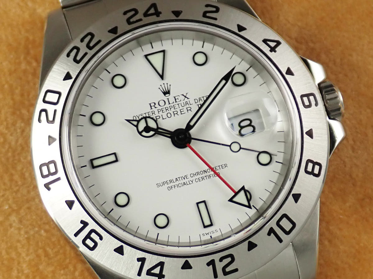 ロレックス エクスプローラーII Ref.16570 ホワイト文字盤 美品 3TAM7785