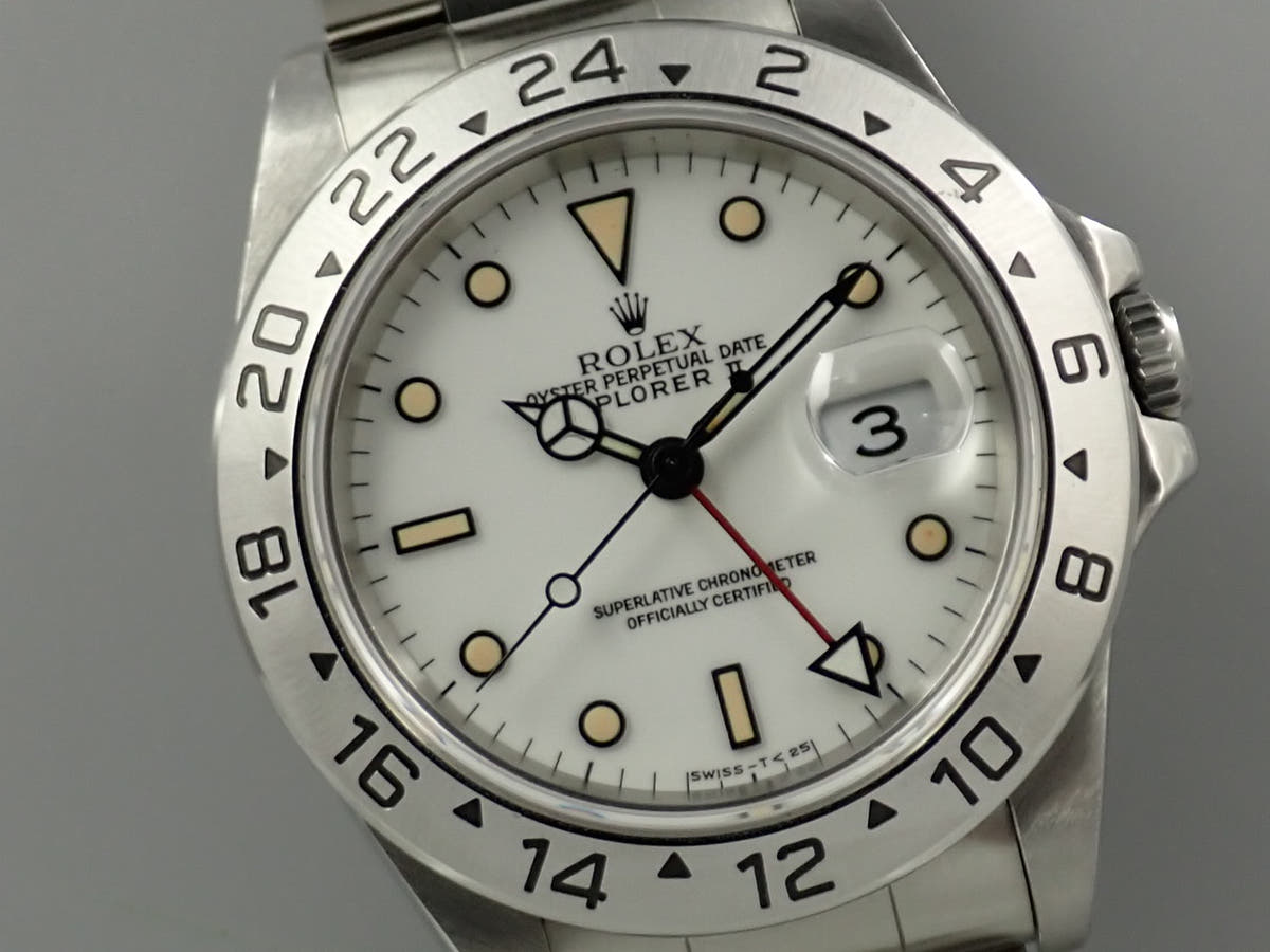 ロレックス エクスプローラーII Ref.16570 ホワイト文字盤 中古 8XMA7W73