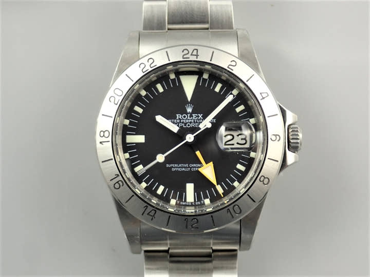 ロレックス エクスプローラーII Ref.1655 ステンレススチール ブラック文字盤