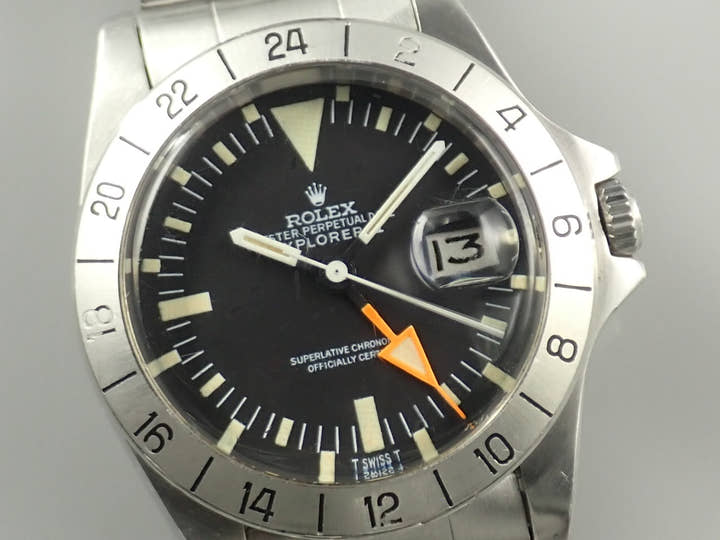 ロレックス エクスプローラーII Ref.1655 ステンレススチール ブラック文字盤