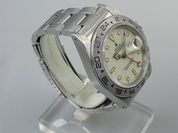 ロレックス エクスプローラーII Ref.16550 ステンレススチール アイボリー文字盤