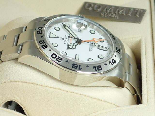 ロレックス エクスプローラーII Ref.216570 ホワイト文字盤 中古 explorer2-22