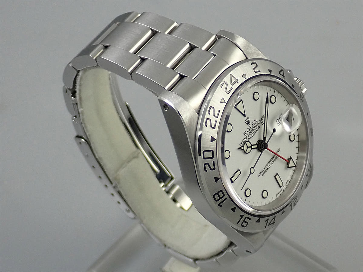 ロレックス エクスプローラーII Ref.16570 ホワイト文字盤 中古 MV1W89TX