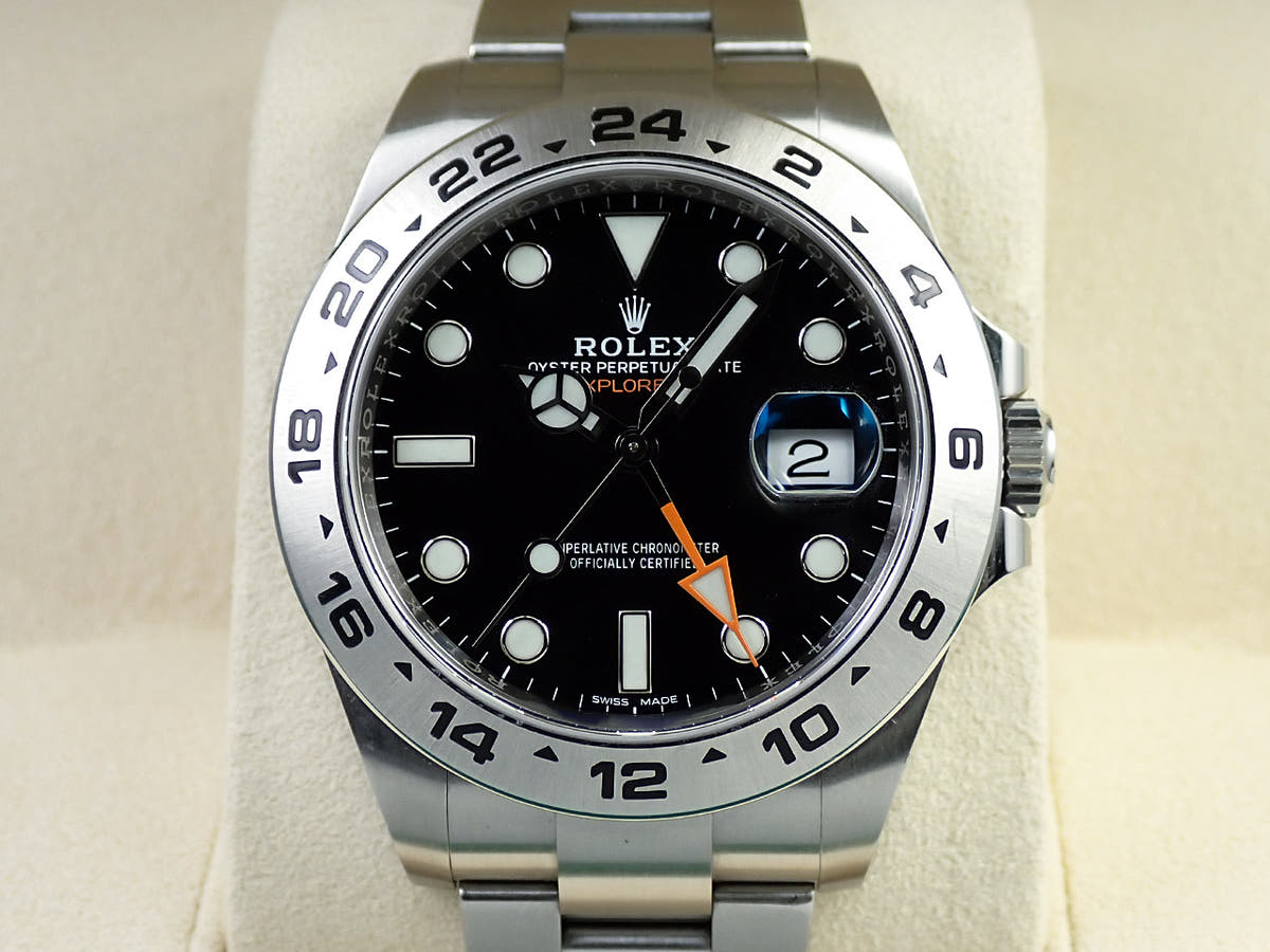 ロレックス エクスプローラーII Ref.216570 ブラック文字盤 中古 5AF0HRFH