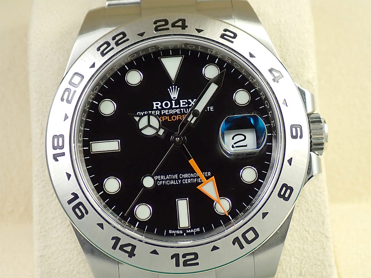 ロレックス エクスプローラーII Ref.216570 ブラック文字盤 中古 5AF0HRFH