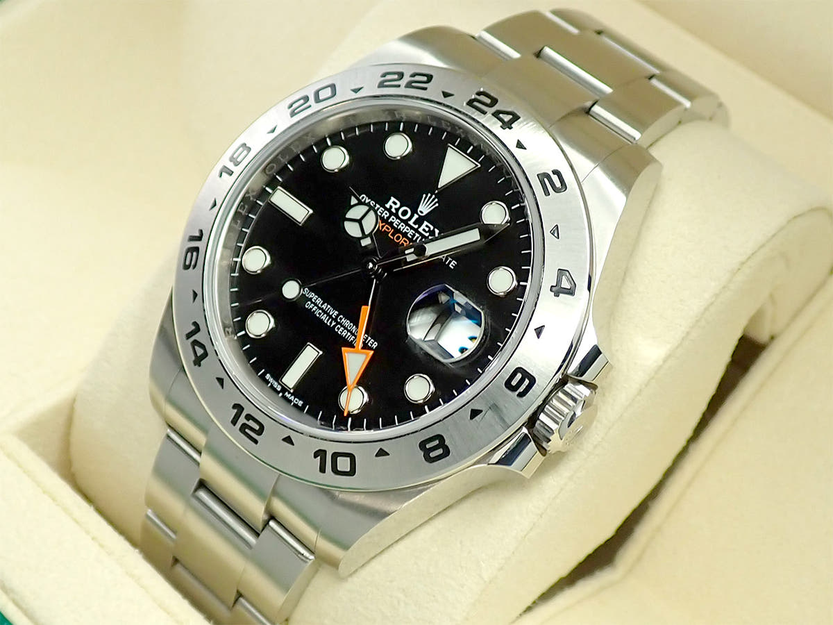 ロレックス エクスプローラーII Ref.216570 ブラック文字盤 中古 5AF0HRFH
