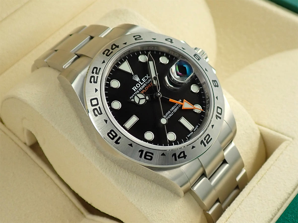 ロレックス エクスプローラーII Ref.216570 ブラック文字盤 中古 5AF0HRFH
