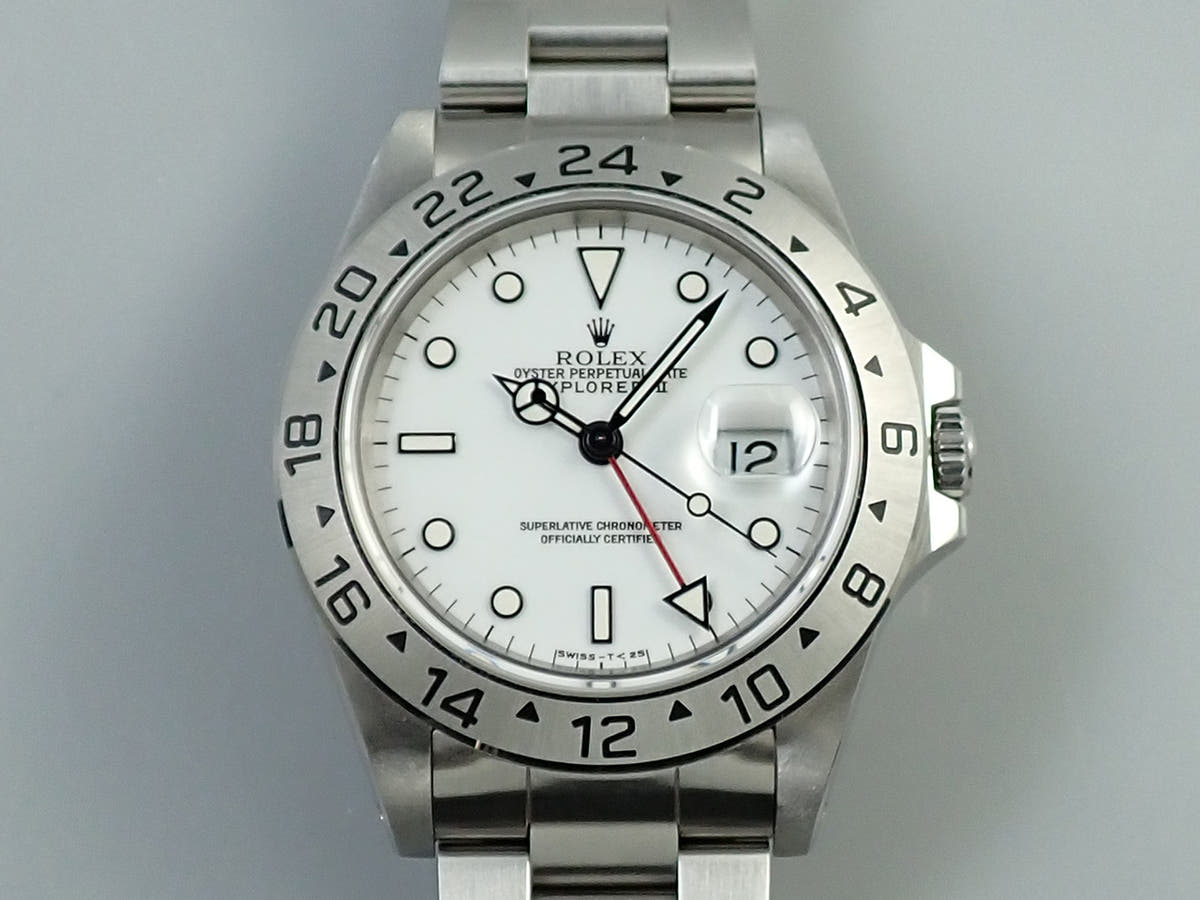 ロレックス エクスプローラーII Ref.16570 ホワイト文字盤 美品 Y10ZP595