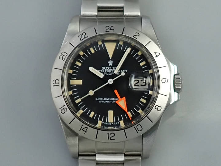 ロレックス エクスプローラーII Ref.1655 ステンレススチール ブラック文字盤