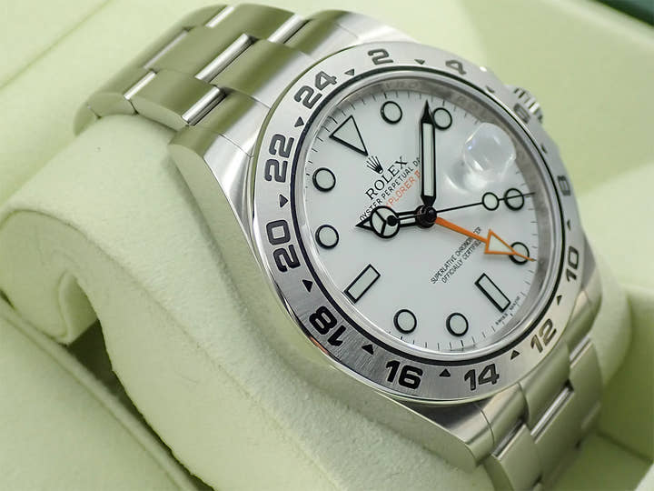 ロレックス エクスプローラーII Ref.216570 ステンレススチール ホワイト文字盤