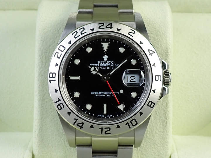 Rolex Explorer II Ref. 16570 Stainless Steel Black Dial