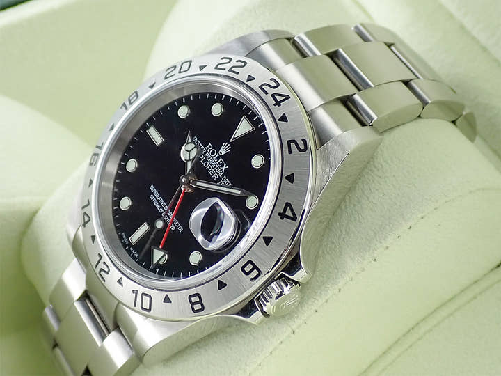Rolex Explorer II Ref. 16570 Stainless Steel Black Dial