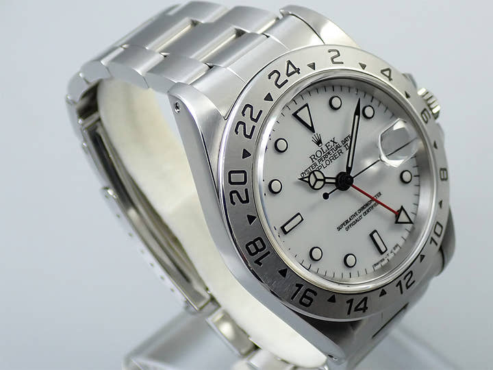 ロレックス エクスプローラーII Ref.16570 ステンレススチール ホワイト文字盤