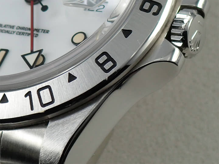 ロレックス エクスプローラーII Ref.16570 ステンレススチール ホワイト文字盤
