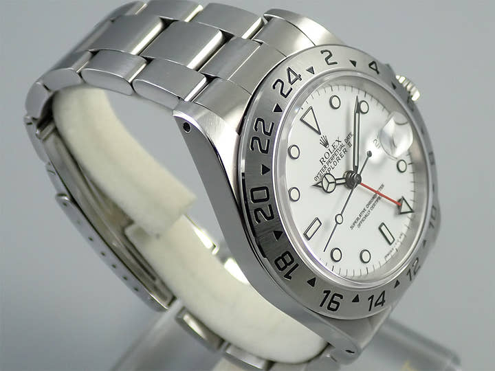 ロレックス エクスプローラーII Ref.16570 ステンレススチール ホワイト文字盤