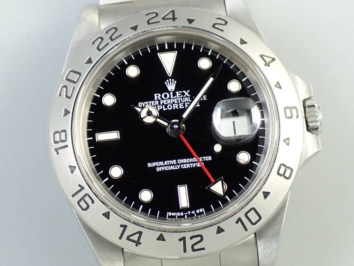 ロレックス エクスプローラーII Ref.16570 ステンレススチール ブラック文字盤