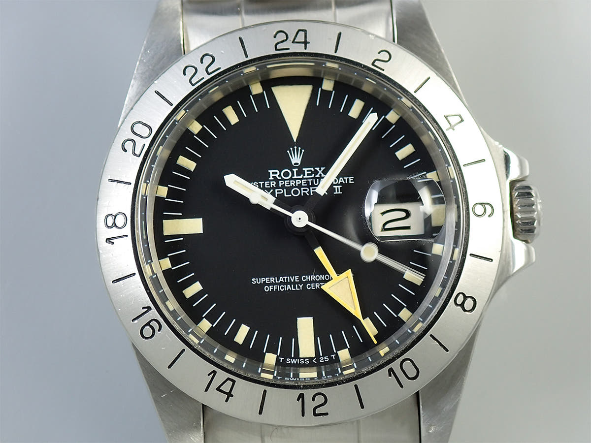 ロレックス エクスプローラーII Ref.1655 ブラック文字盤 中古 YST74174