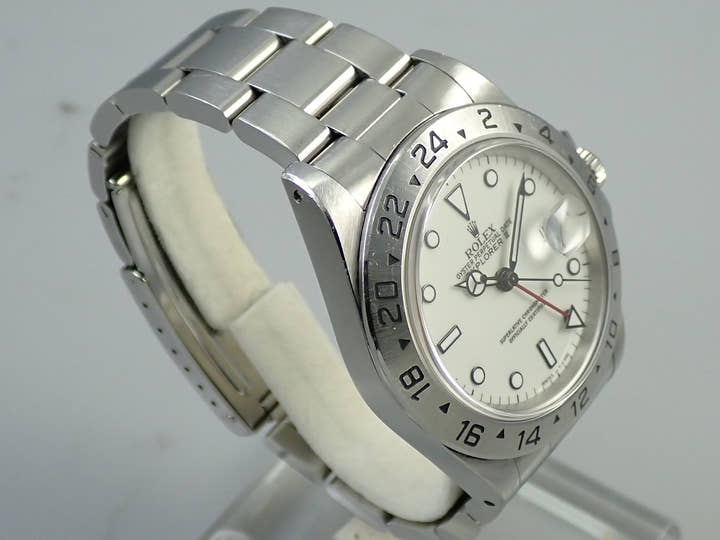 ロレックス エクスプローラーII Ref.16570 ステンレススチール ホワイト文字盤