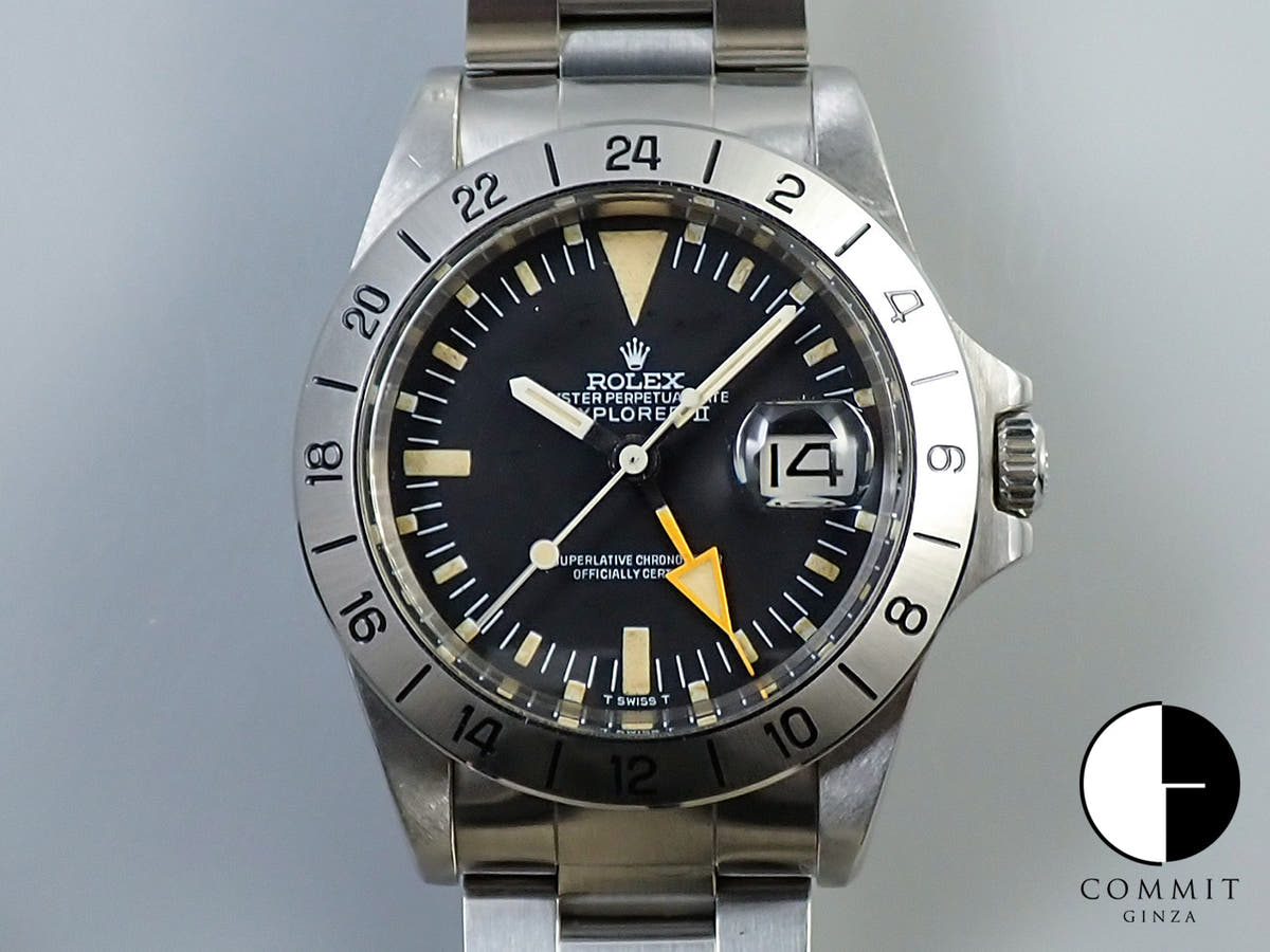 ロレックス エクスプローラーII Ref.1655 ブラック文字盤 中古 KK7RM0LR