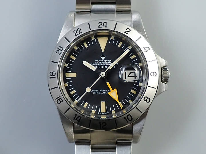 ロレックス エクスプローラーII Ref.1655 ステンレススチール ブラック文字盤