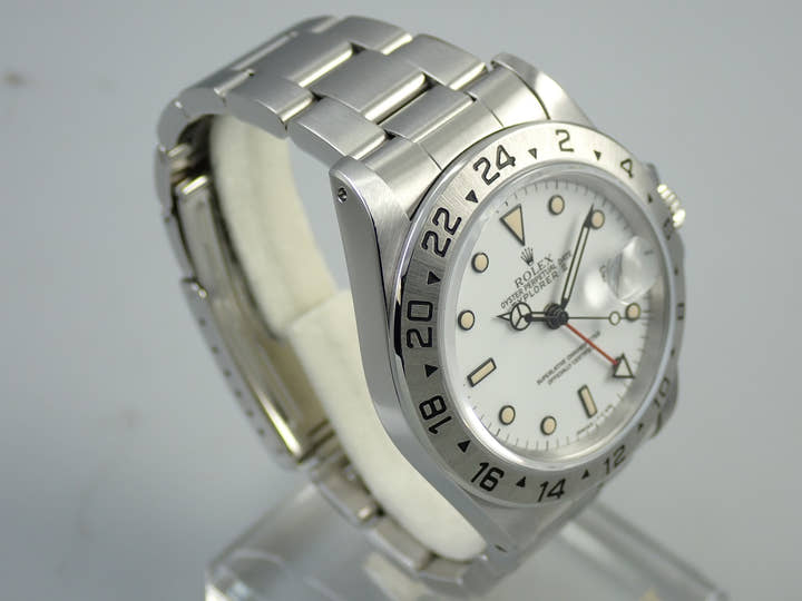 ロレックス エクスプローラーII Ref.16570 ステンレススチール ホワイト文字盤