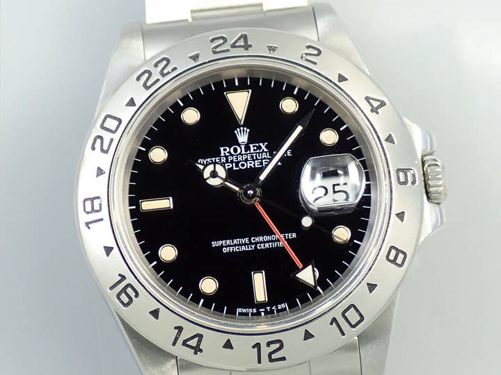 ロレックス エクスプローラーII Ref.16570 ステンレススチール ブラック文字盤