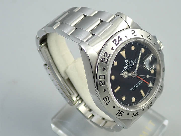 ロレックス エクスプローラーII Ref.16570 ステンレススチール ブラック文字盤