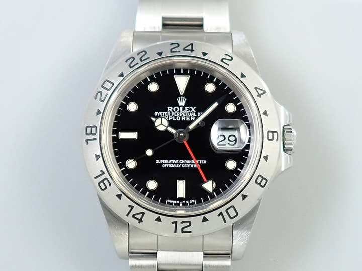 ロレックス エクスプローラーII Ref.16570 ステンレススチール ブラック文字盤