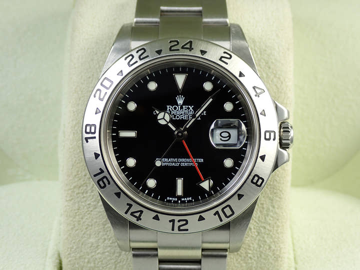 Rolex Explorer II Ref. 16570 Stainless Steel Black Dial
