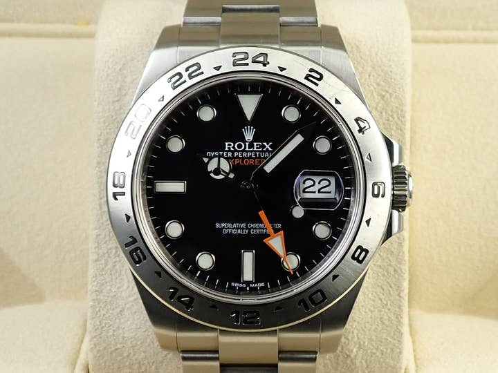 ロレックス エクスプローラーII Ref.216570 ステンレススチール ブラック文字盤