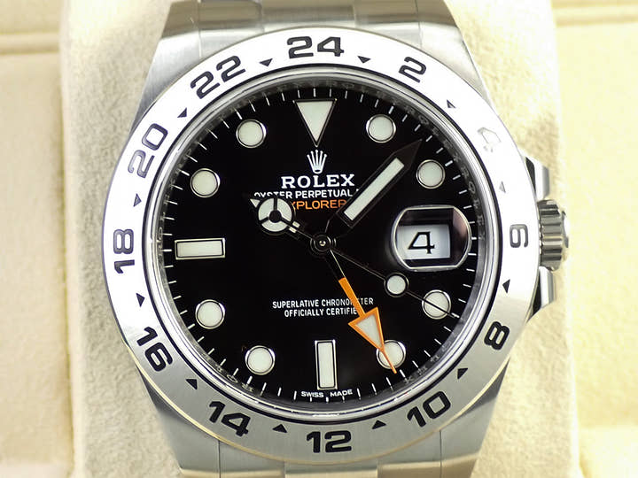 ロレックス エクスプローラーII Ref.216570 ステンレススチール ブラック文字盤