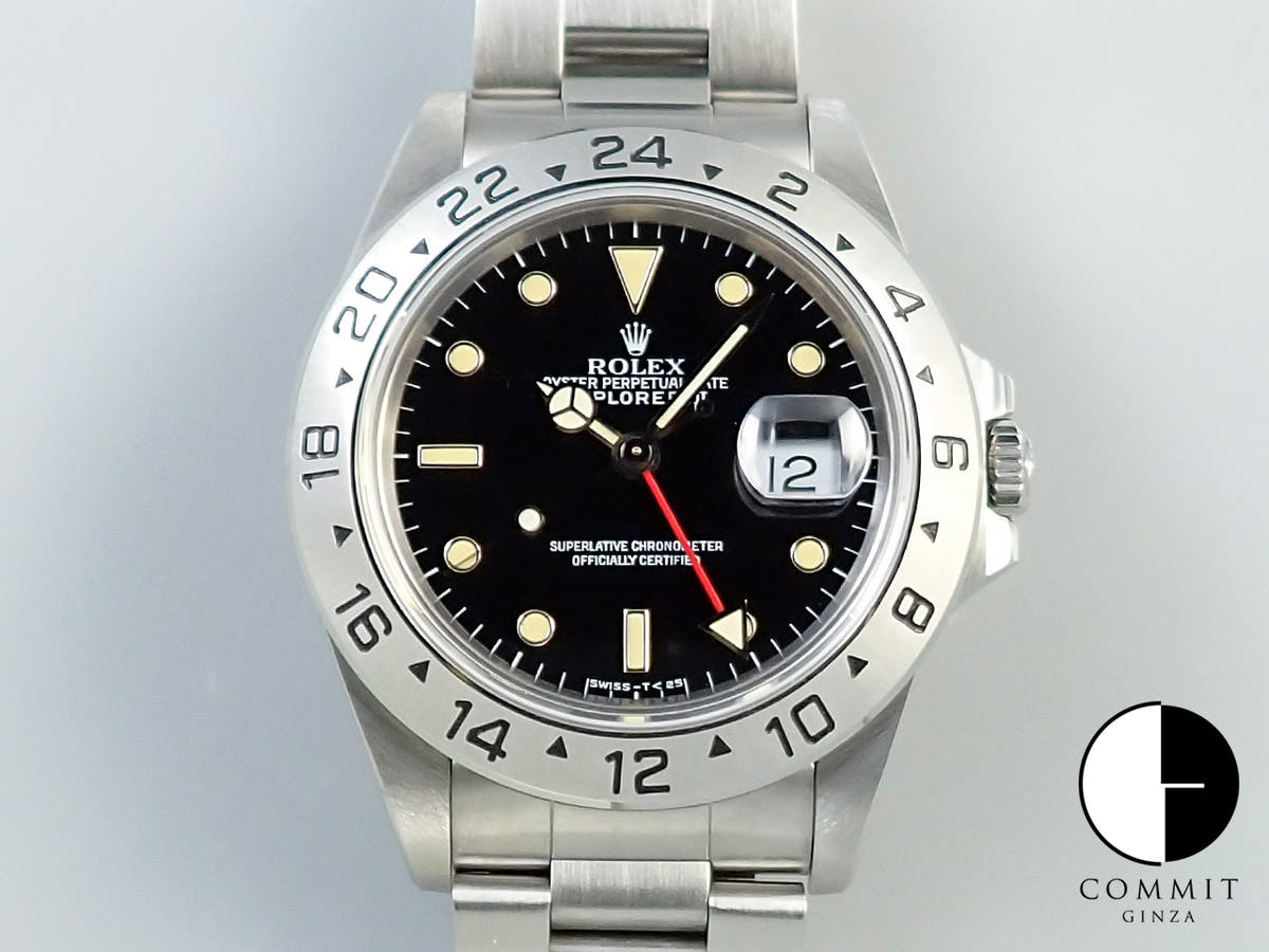 ロレックス エクスプローラーII Ref.16570 ブラック文字盤 デッドストック 6Z8J4980