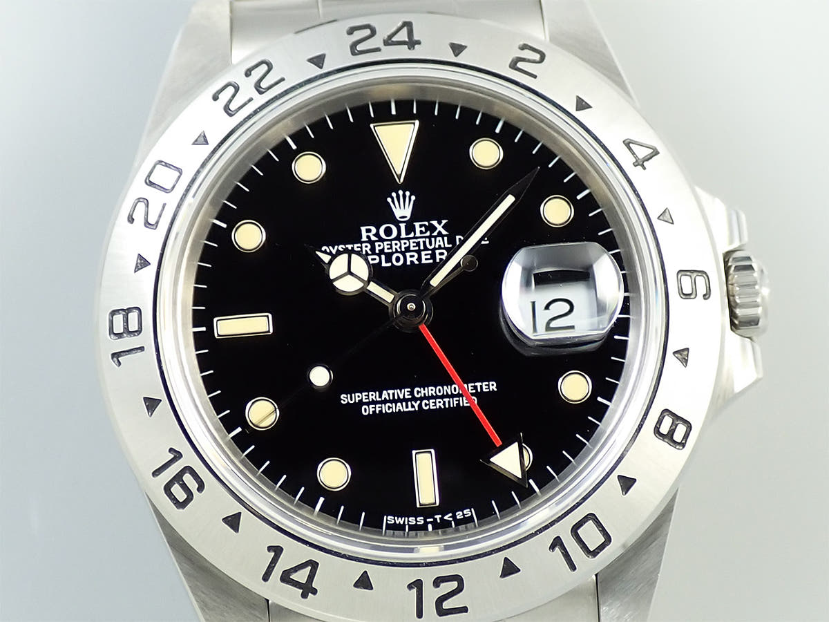 ロレックス エクスプローラーII Ref.16570 ブラック文字盤 デッドストック 6Z8J4980