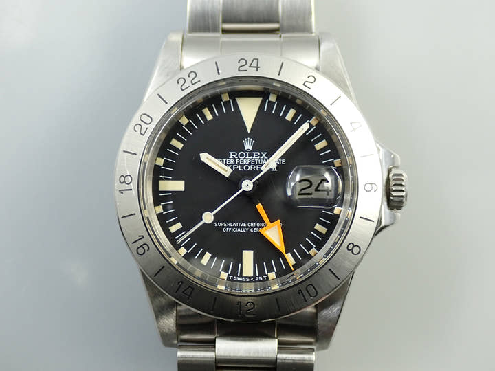 ロレックス エクスプローラーII Ref.1655 ステンレススチール ブラック文字盤