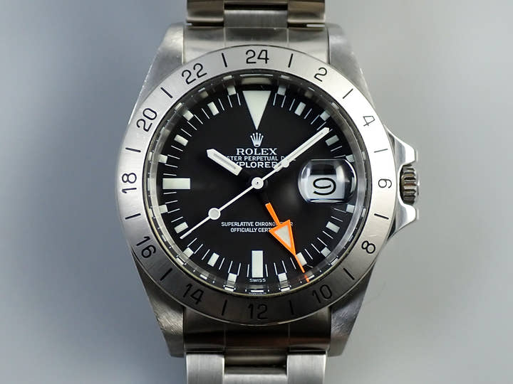 ロレックス エクスプローラーII Ref.1655 ステンレススチール ブラック文字盤