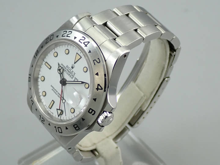 ロレックス エクスプローラーII Ref.16570 ステンレススチール ホワイト文字盤