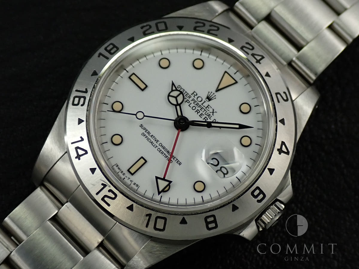 ロレックス エクスプローラーII Ref.16570 ホワイト文字盤 中古 X137TWX2