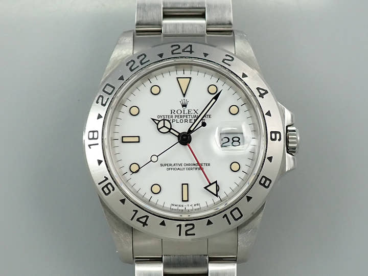 ロレックス エクスプローラーII Ref.16570 ステンレススチール ホワイト文字盤