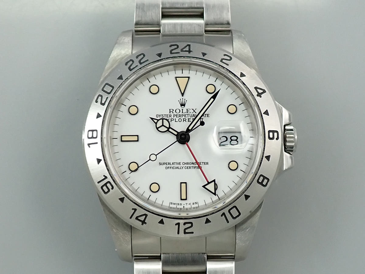 ロレックス エクスプローラーII Ref.16570 ホワイト文字盤 中古 X137TWX2