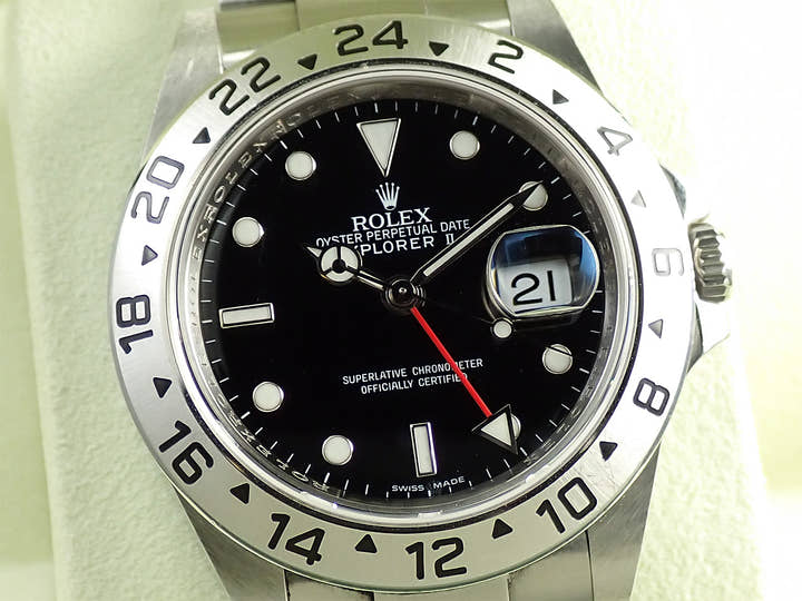 Rolex Explorer II Ref. 16570 Stainless Steel Black Dial