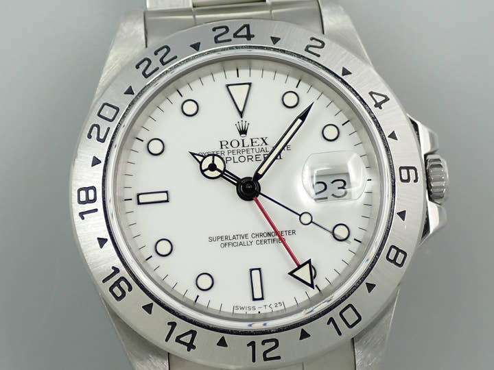 Rolex Explorer II Ref. 16570 Stainless Steel White Dial