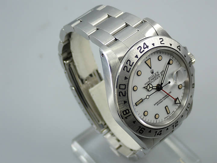 ロレックス エクスプローラーII Ref.16570 ステンレススチール ホワイト文字盤