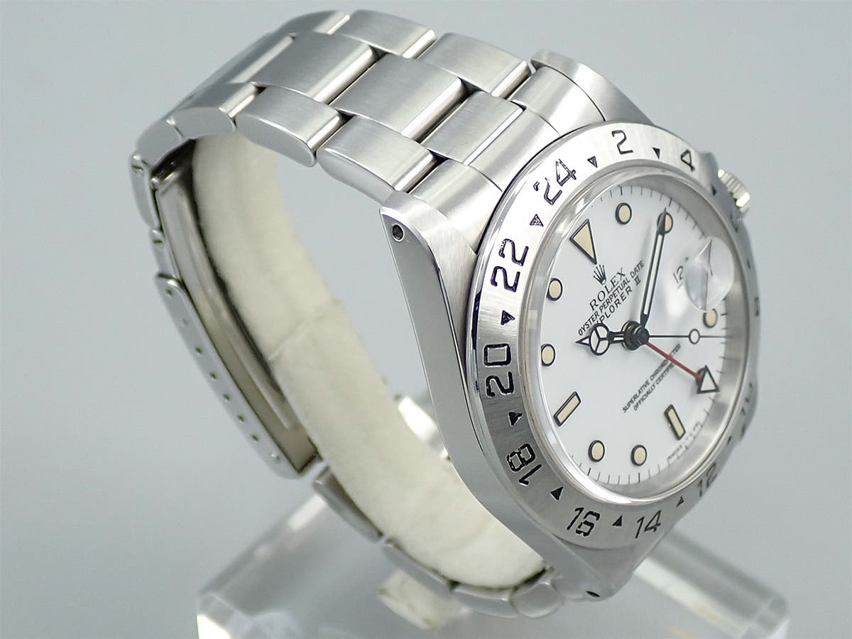 ロレックス エクスプローラーII Ref.16570 ホワイト文字盤 中古 70SVAHVA
