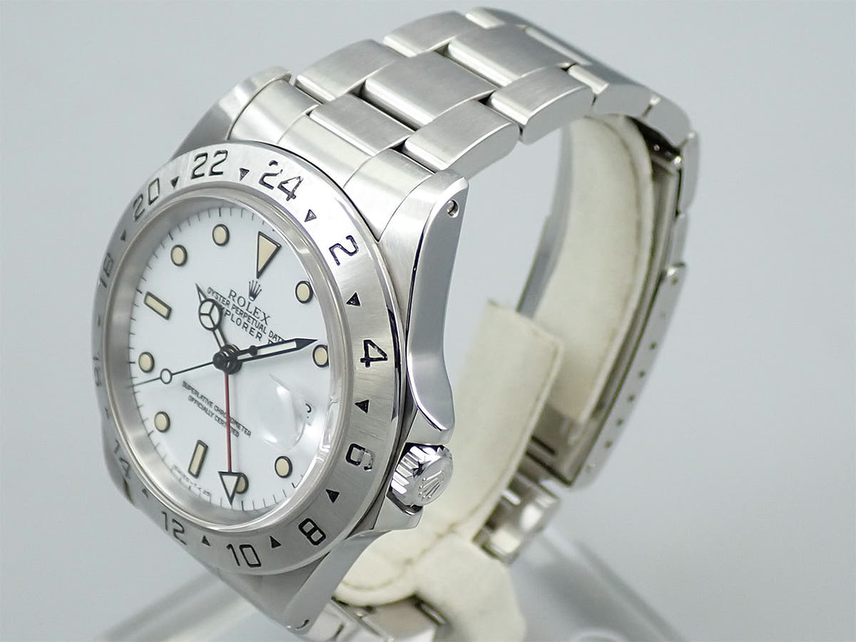 ロレックス エクスプローラーII Ref.16570 ホワイト文字盤 中古 70SVAHVA