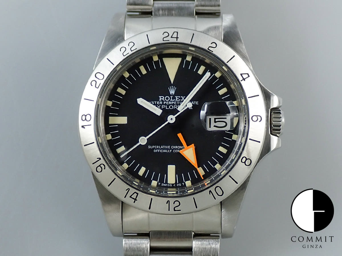 ロレックス エクスプローラーII Ref.1655 ブラック文字盤 中古 09J0550T